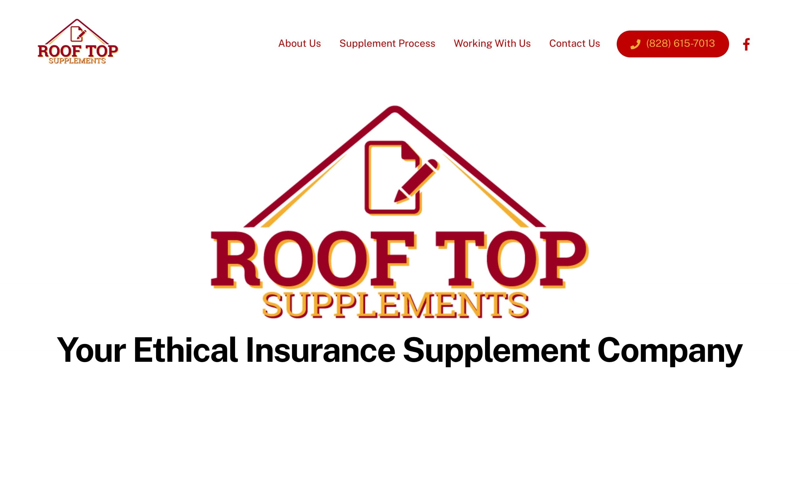 Roof Top Supplements website
